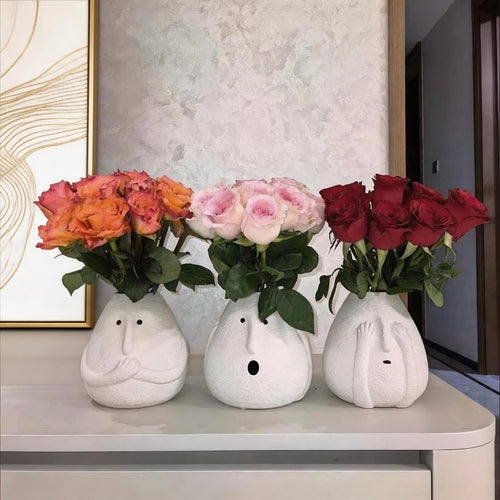 Ceramic Face Vase